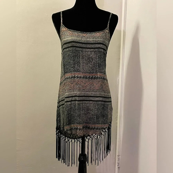 CLEOBELLA by ANTHROPOLOGIE Sadira Fringe Dress in Wood Block Print‎ - Picture 6 of 11